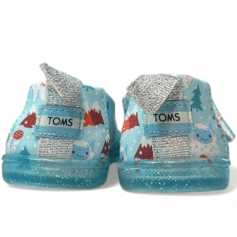 Toms Alpargata Holiday Slip On Flat Girls Blue‎ Flats Casual 10017617T